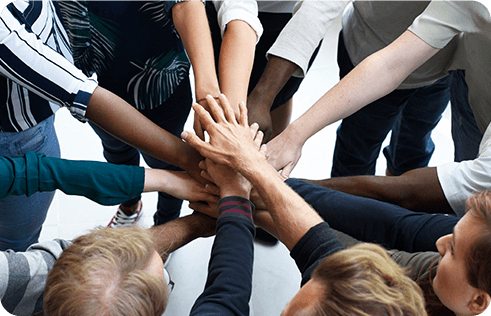 Startup business people teamwork cooperation hands