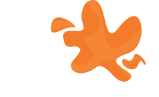 Big Orange Splot White Logo